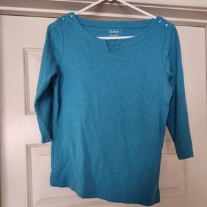 L.l. bean split neck -small